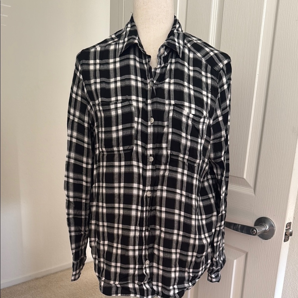 Plaid Flannel Button Up